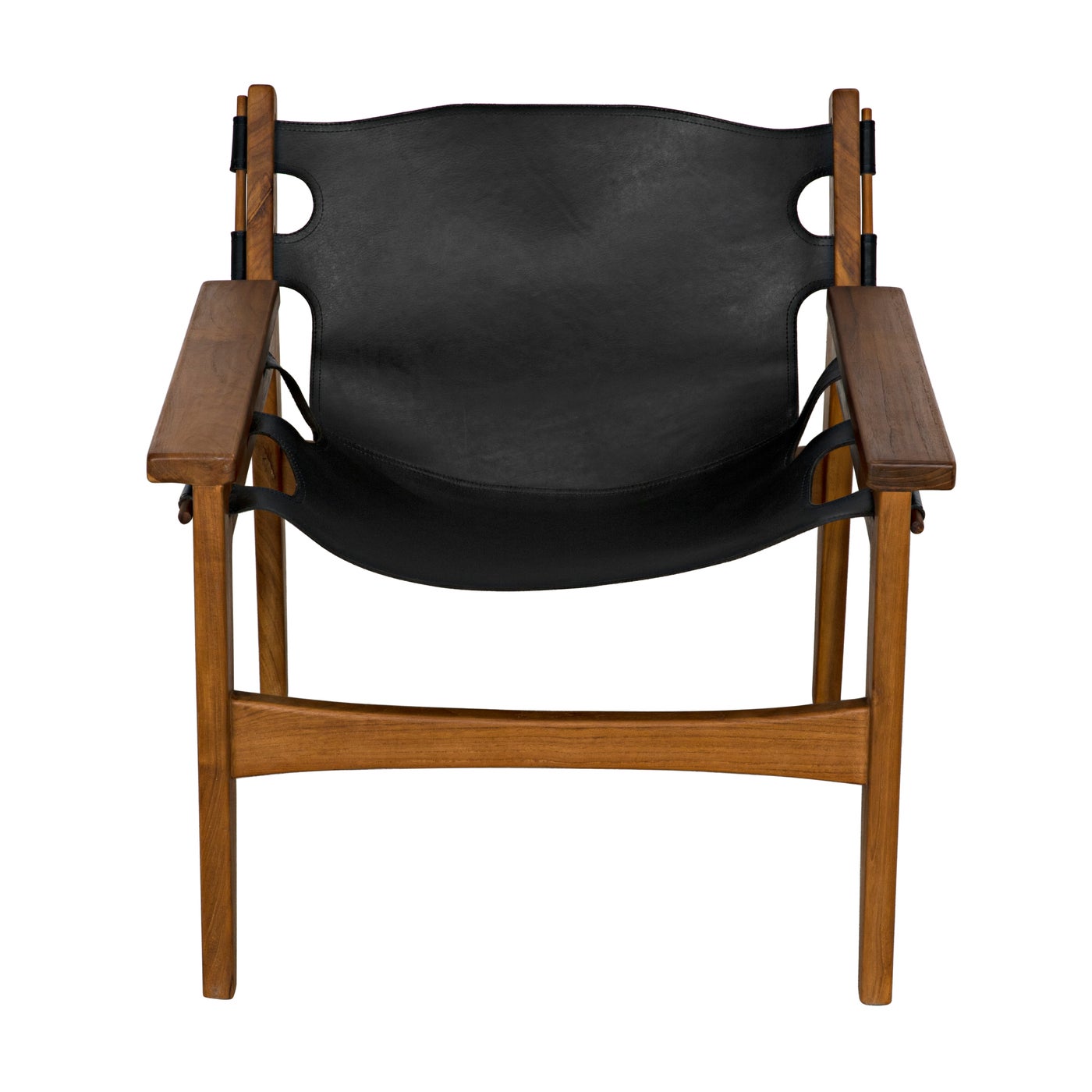 Noir Nomo Chair, Teak With Leather