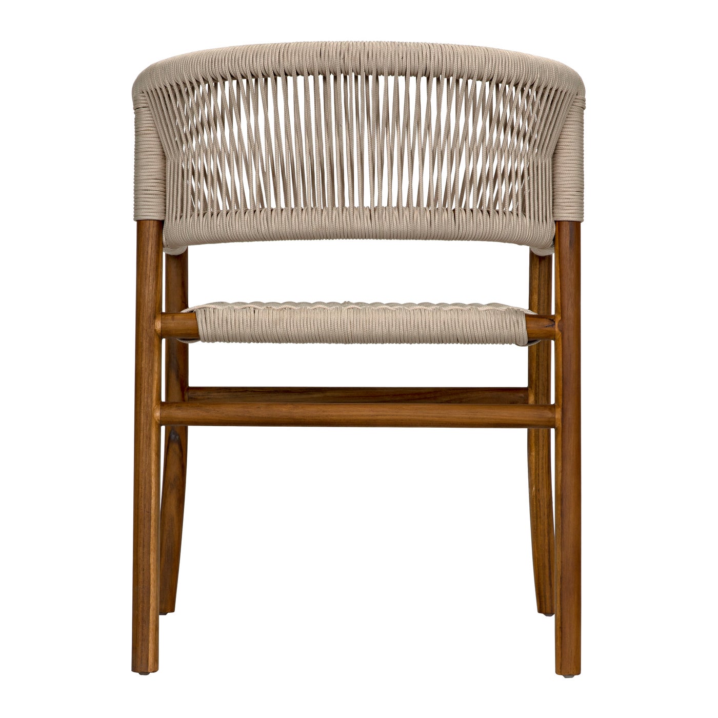 Noir Conrad Chair, Teak With Woven Rope