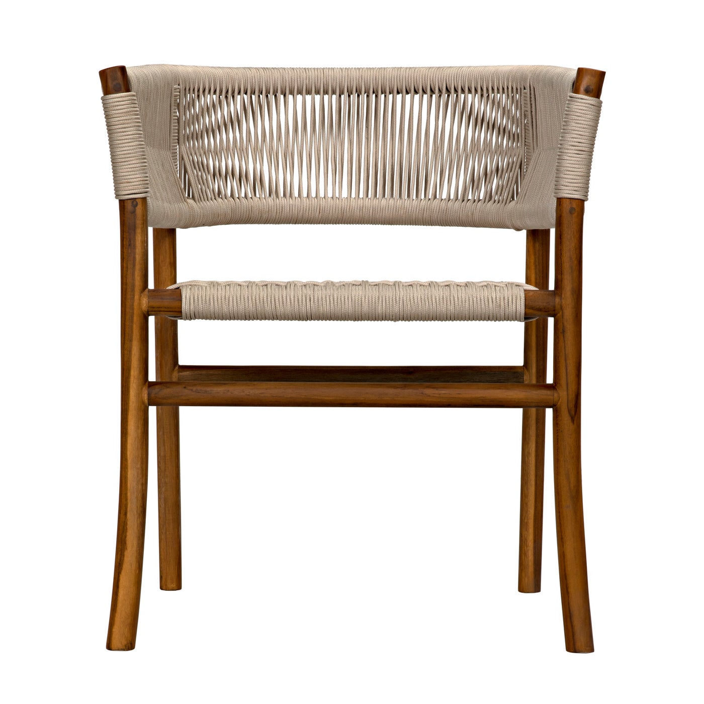 Noir Conrad Chair, Teak With Woven Rope