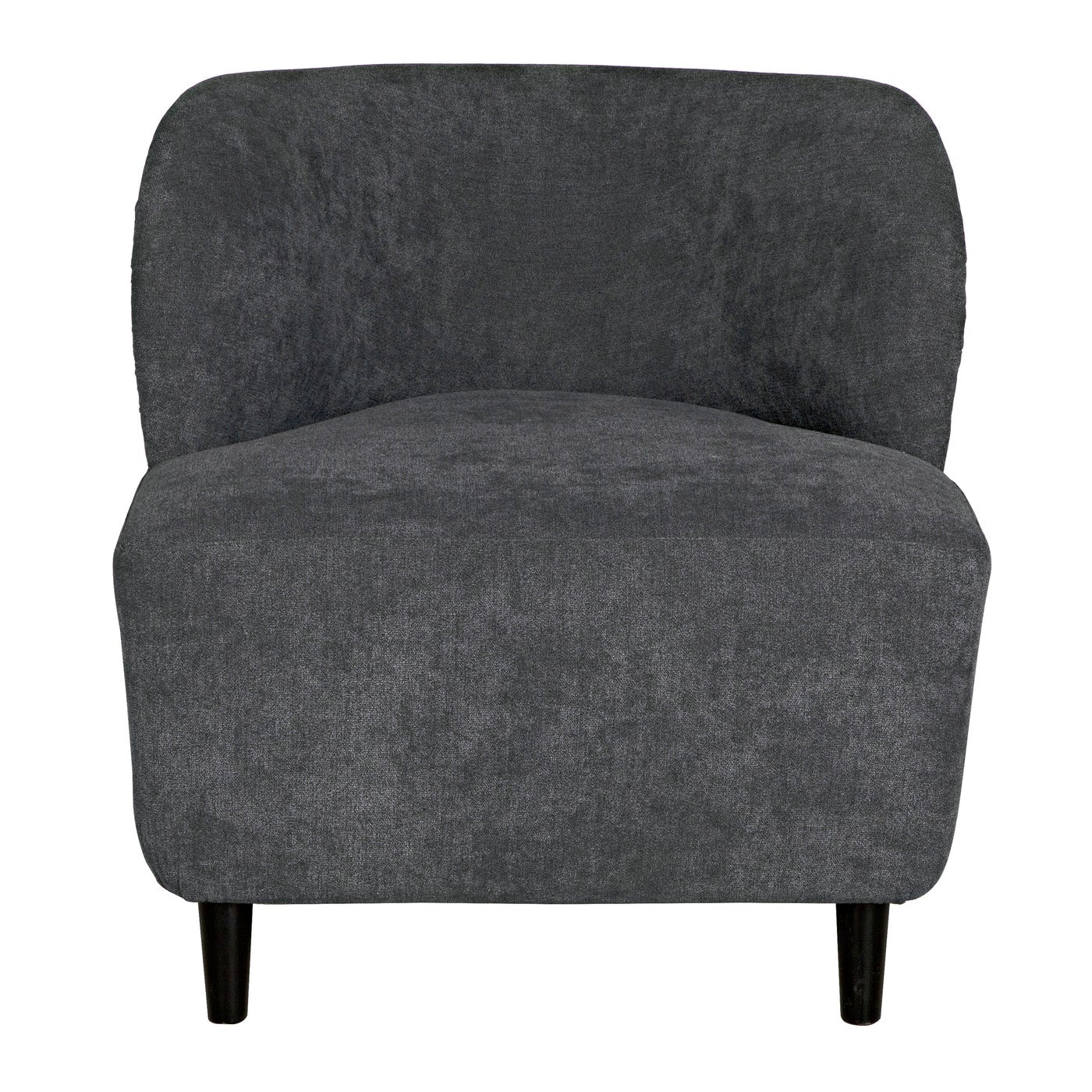 Noir Laffont Chair With Grey Fabric