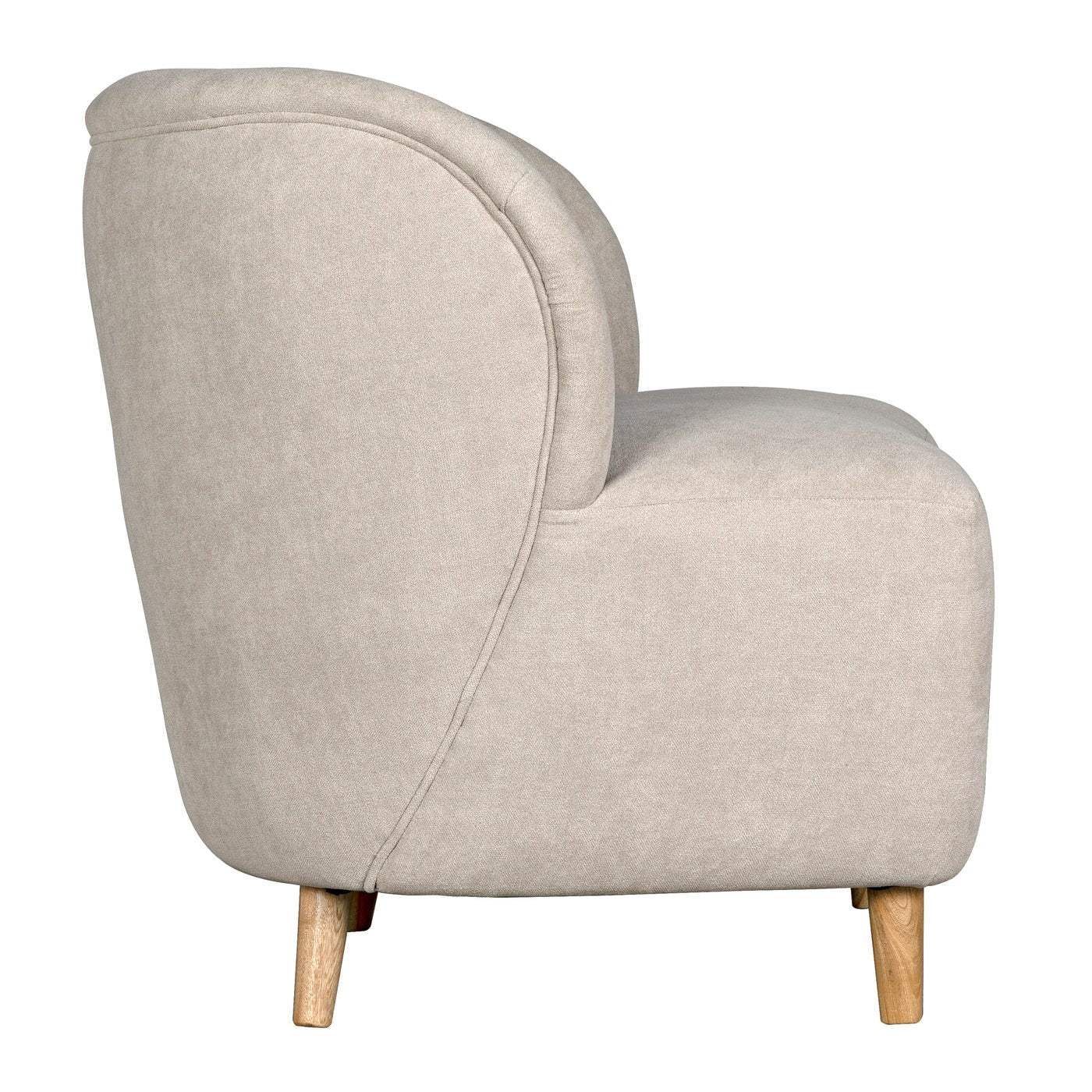 Noir Laffont Chair With Wheat Fabric