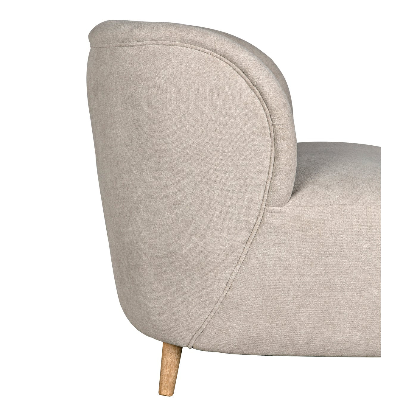 Noir Laffont Chair With Wheat Fabric