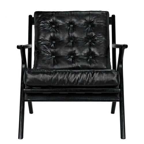 Noir Lauda Chair With Black Leather