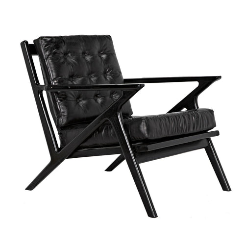 Noir Lauda Chair With Black Leather