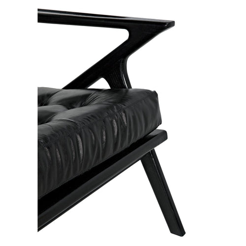 Noir Lauda Chair With Black Leather