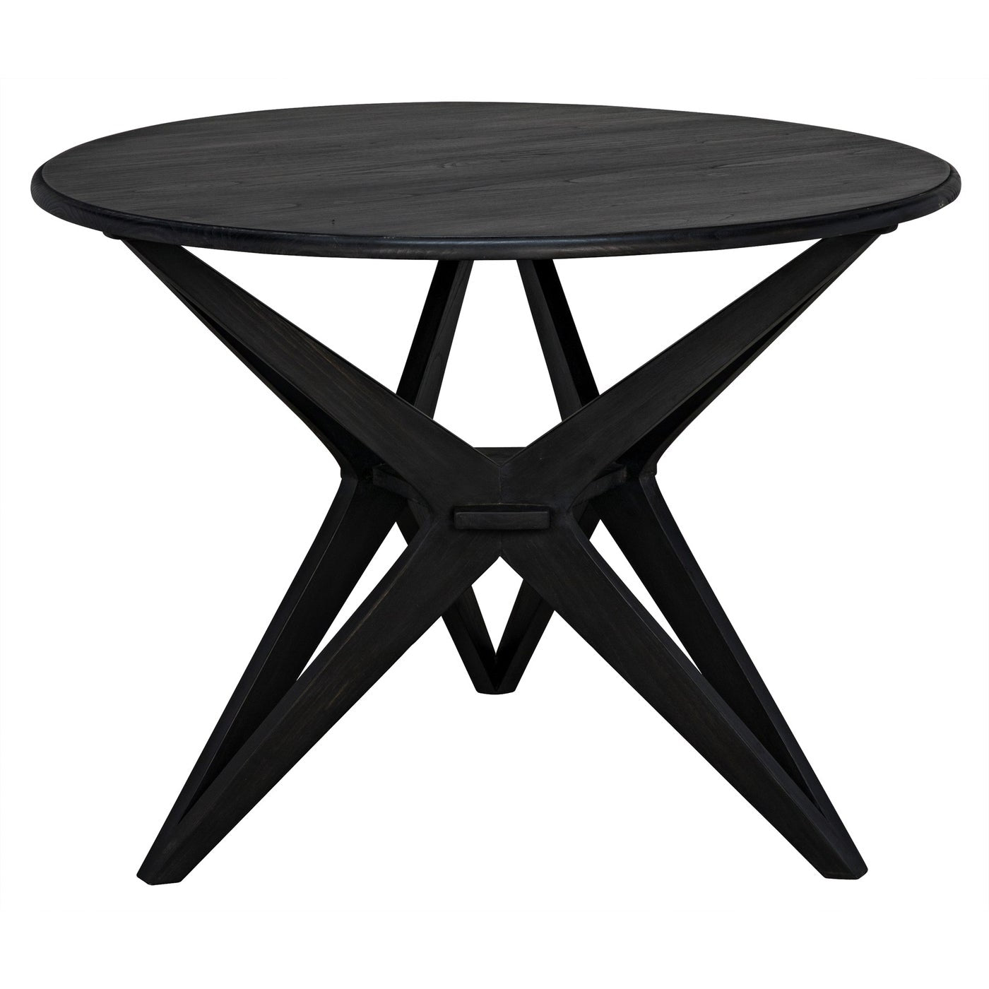 Noir Victor Dining Table, Charcoal Black