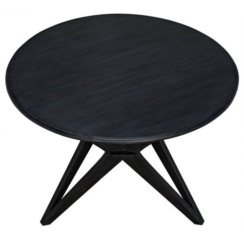 Noir Victor Dining Table, Charcoal Black