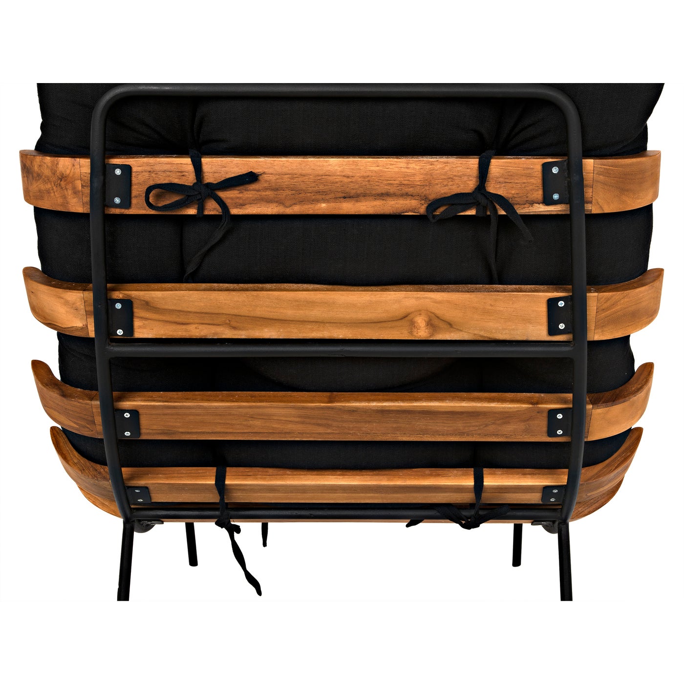 Noir Hanzo Chair With Steel Legs