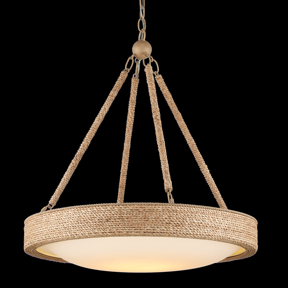 Currey & Company Hopscotch 24" Rope 1 Light Led Chandelier