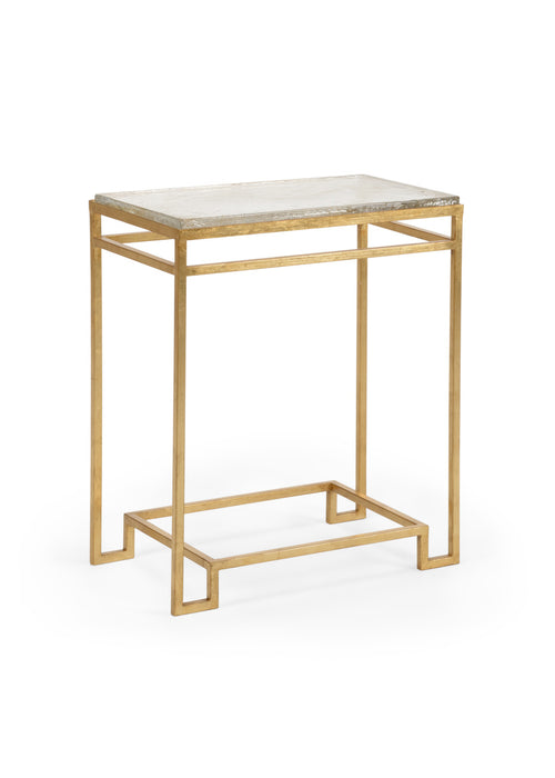 Chelsea House Seed Glass Side Table Gold
