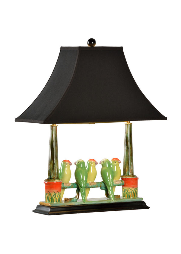 Wildwood Budgies Lamp