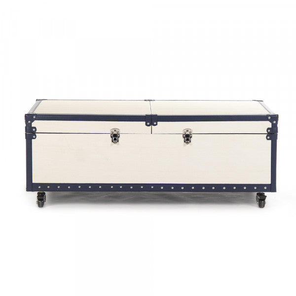 Zentique Seignour Sliding Bar White, Blue