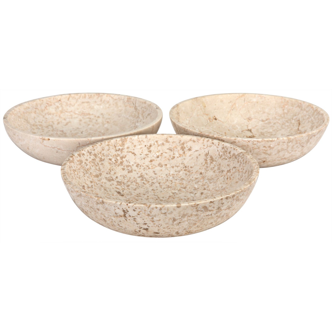 Noir Marble Bowls, Set Of 3