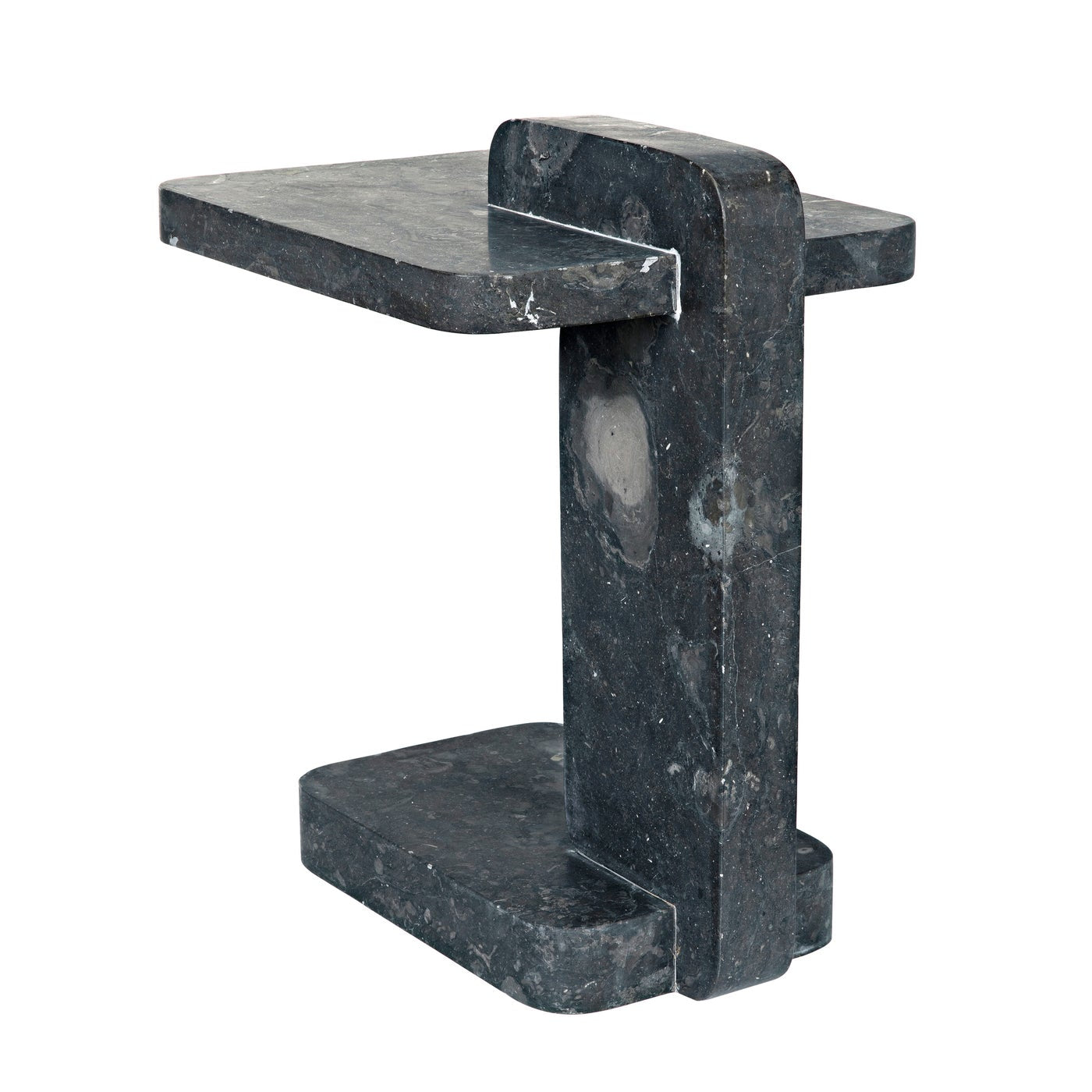 Noir North Side Table, Black Marble