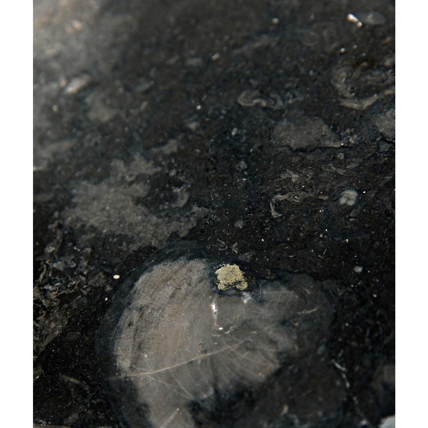 Noir North Side Table, Black Marble