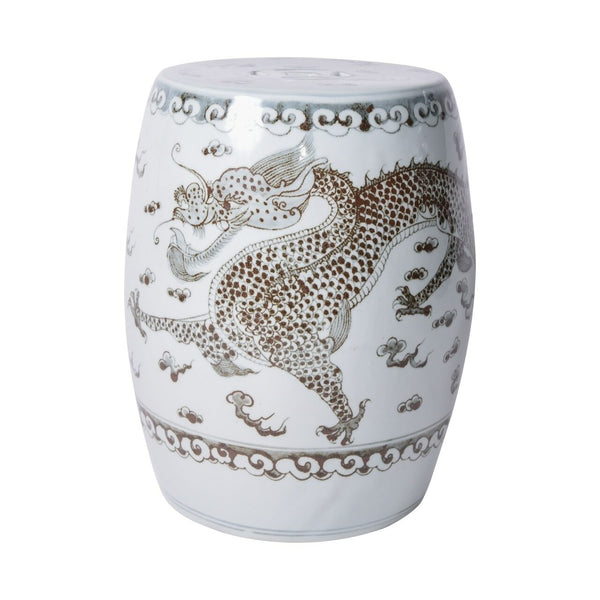 Hong Wu Dragon Porcelain Garden Stool Legend of Asia