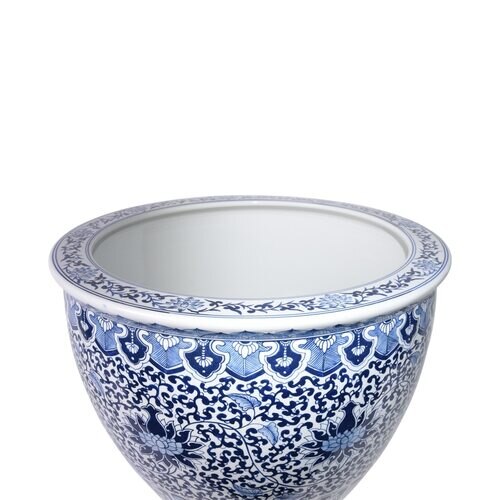 Legend of Asia Blue And White Porcelain Planter Sunflower