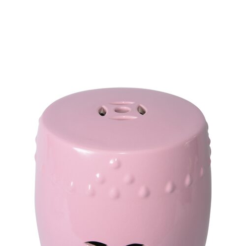 Blush Pink Porcelain Garden Stool by Legends of Asia