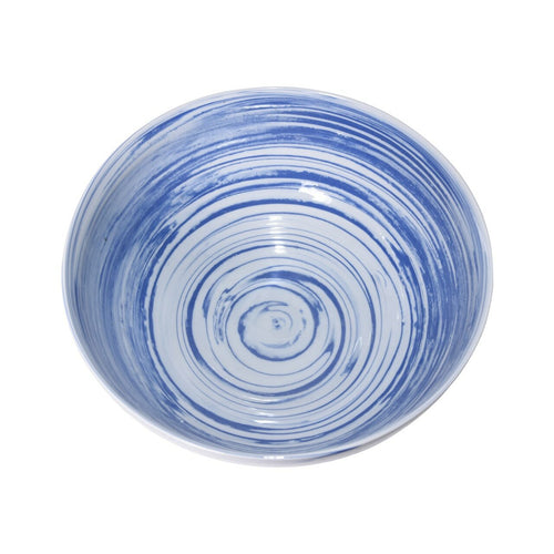 Blue & White Marblized Bowl by Legend of Asia