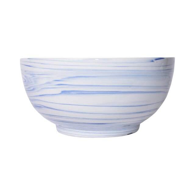 Blue & White Marblized Bowl by Legend of Asia