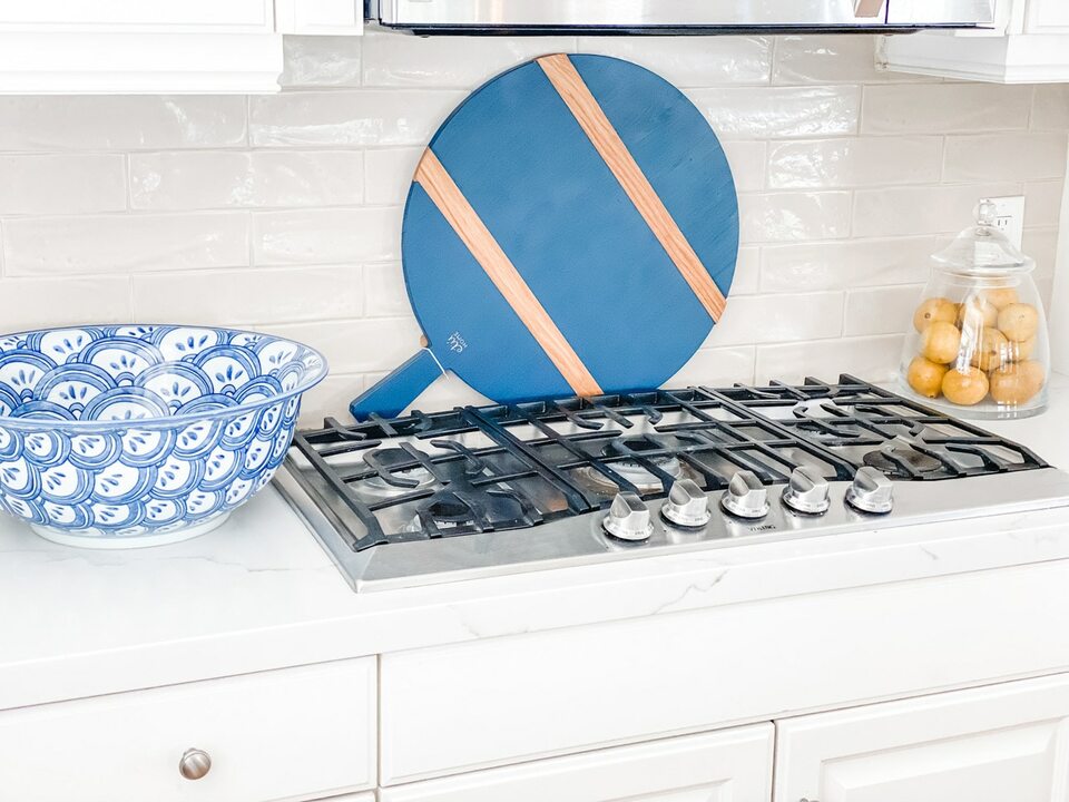 Blue And White Porcelain Bowl Sea Wave Motif