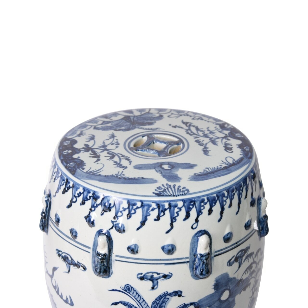 Blue & White Kylin Garden Stool