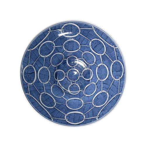 Indigo Blue Circle Bowl by Legend of Asia