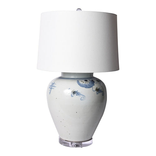 Legend of Asia Blue and White Longevity Table Lamp SKU: L1929