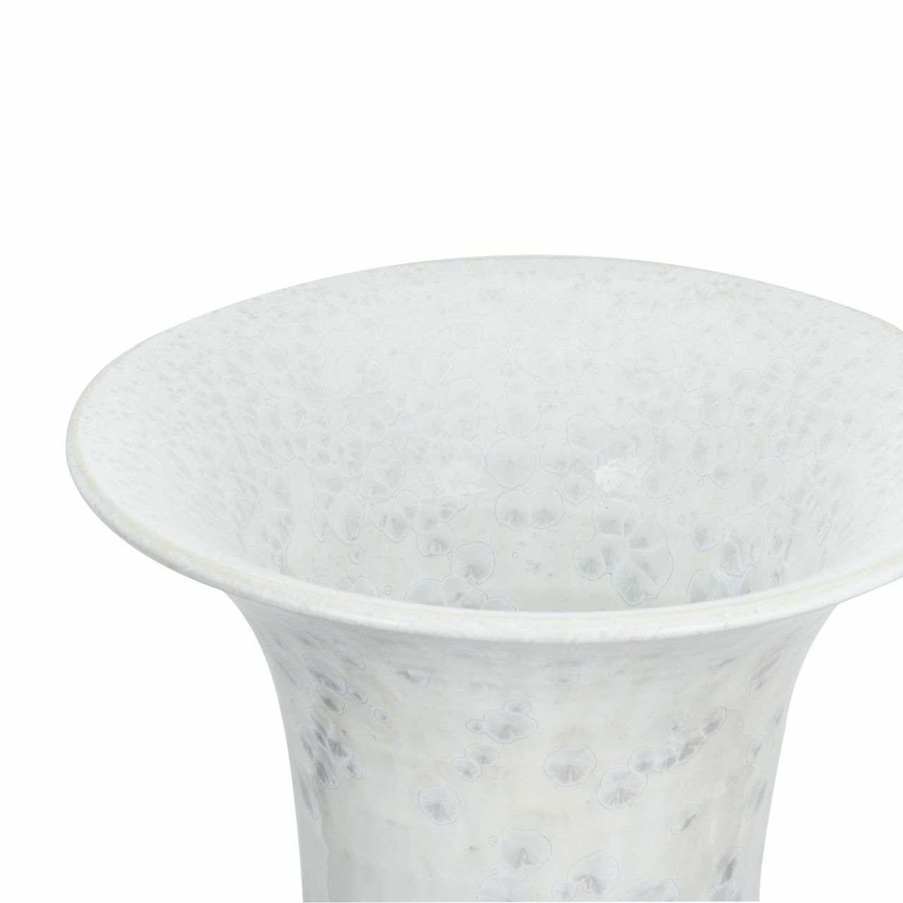 Legend of Asia Large Crystal Shell Fish Tail Floor Vase