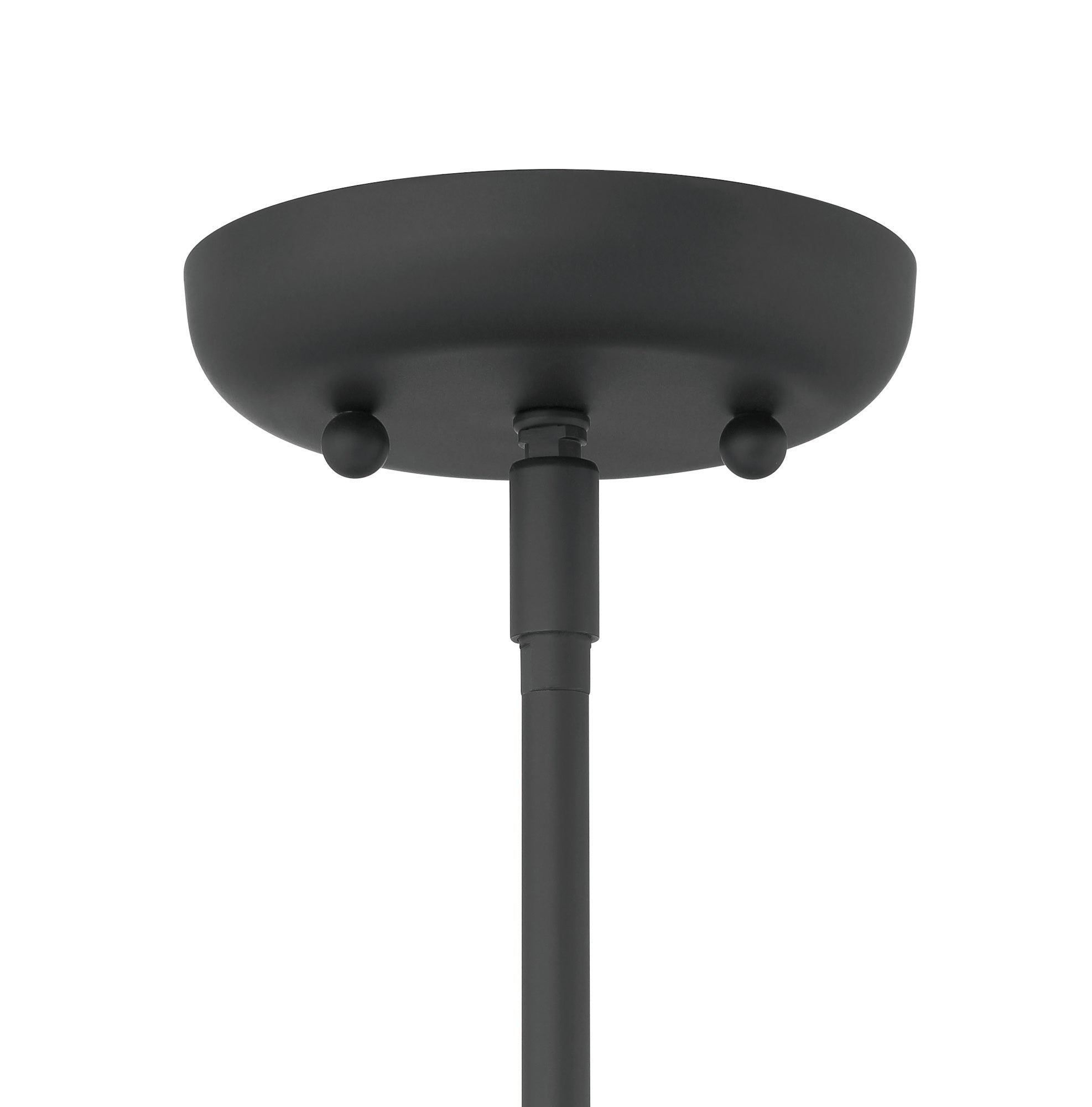 Lumanity Declan Modern Disc Matte Black 18" Pendant Ceiling Light