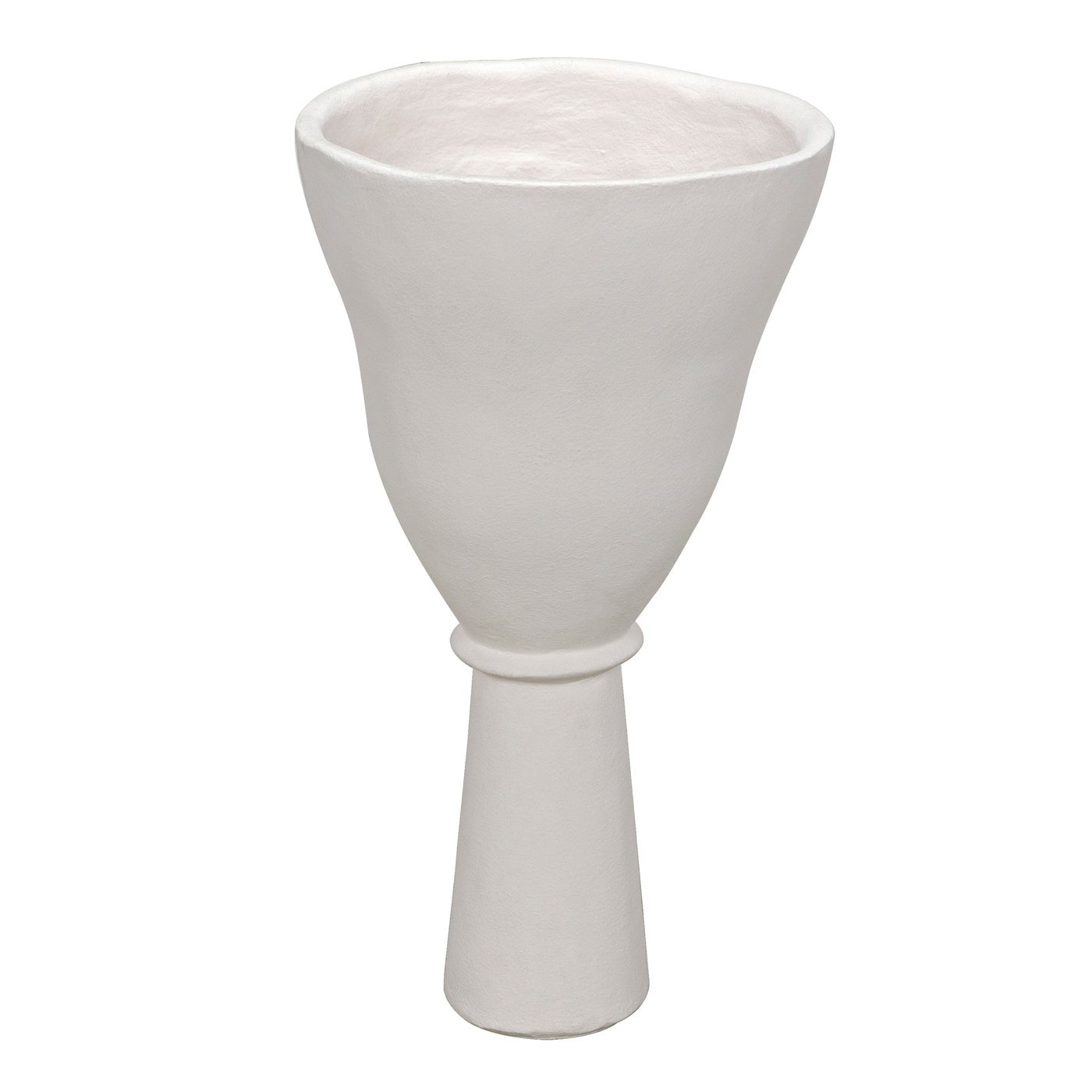 Noir Vase, White Fiber Cement