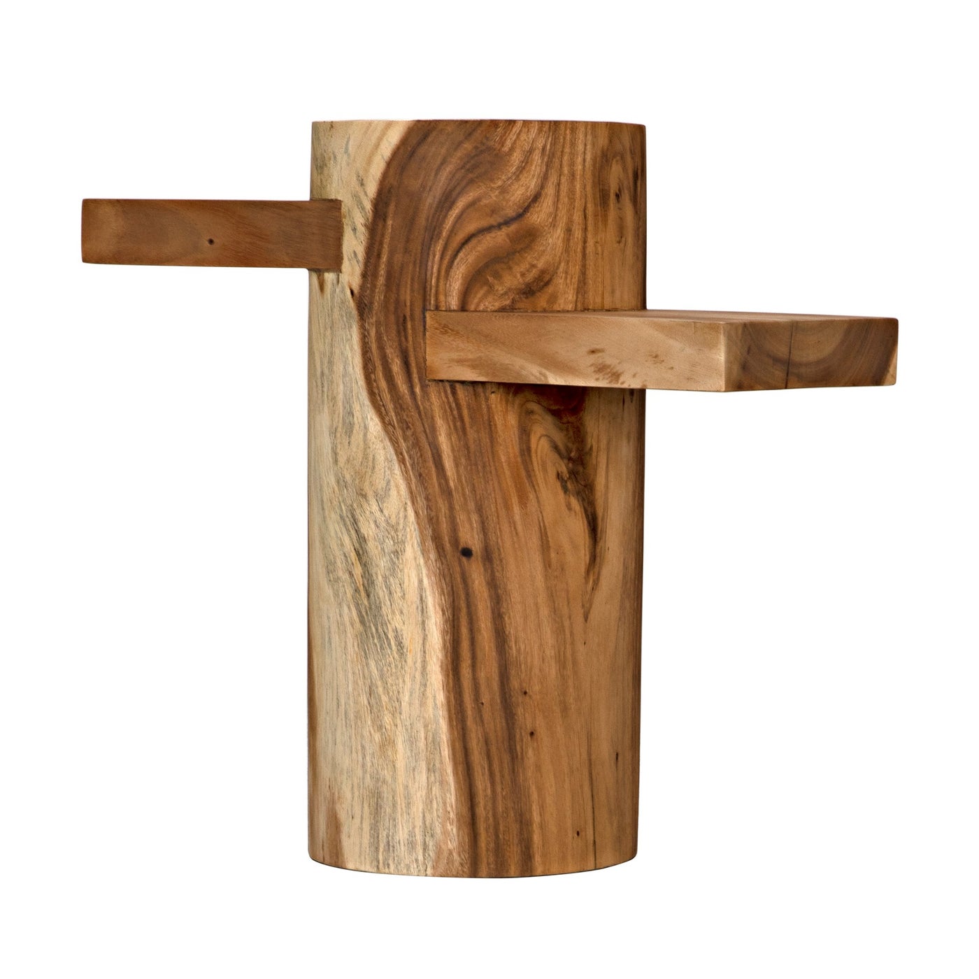 Noir Tabula Side Table, Munggur Wood