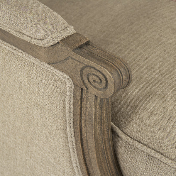 Zentique Louis Club Chair, Red or Blue Pinstripe