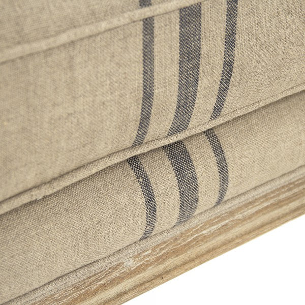 Zentique Louis Club Chair in Khaki Linen