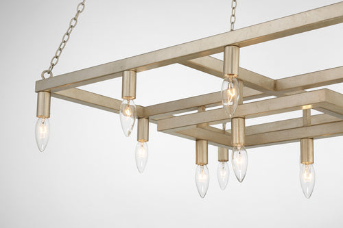 Lumanity Cora 14 Light Modern Linear Chandelier