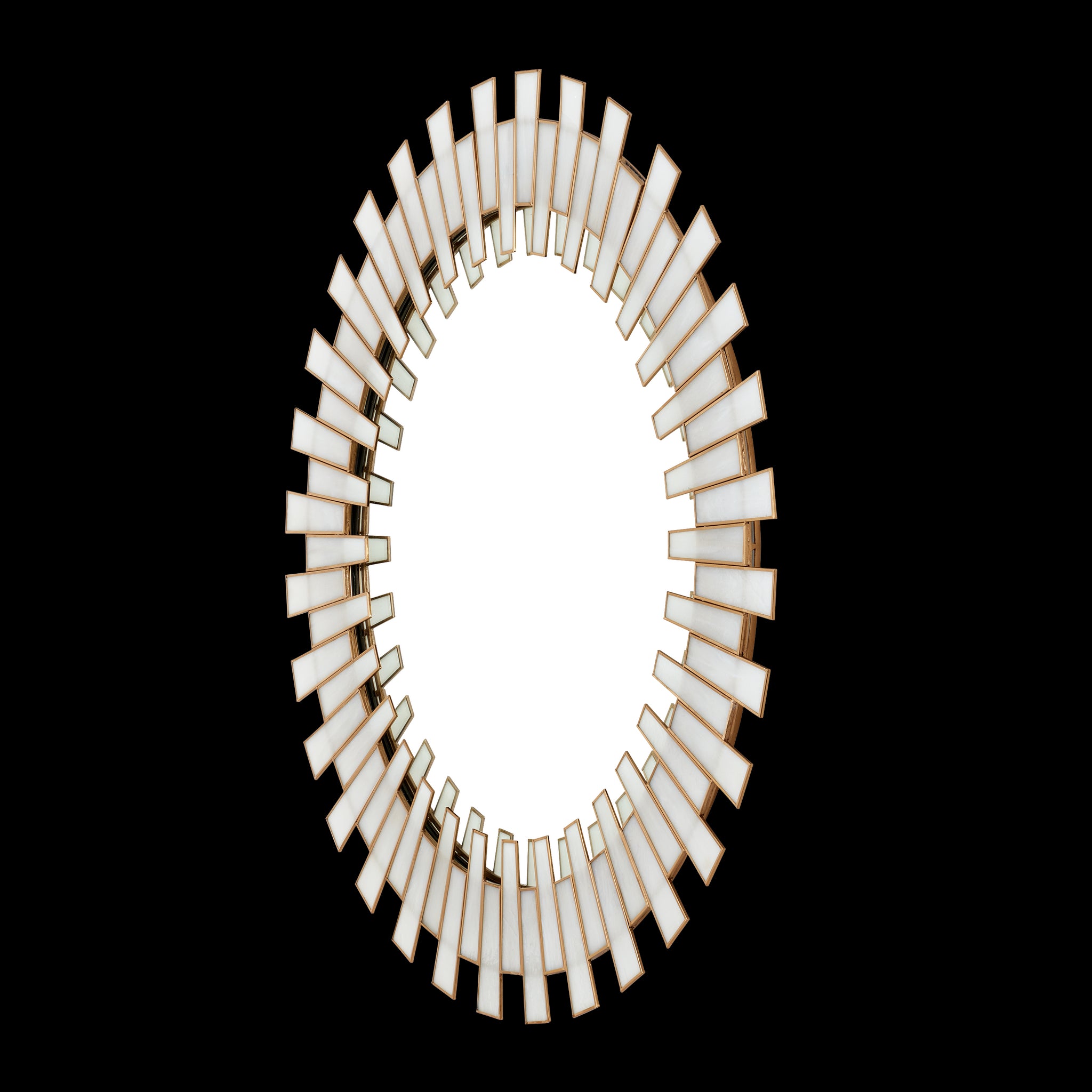 Currey & Company 39.5" Glasdele Round Wall Mirror