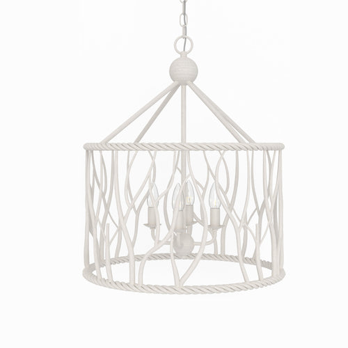 Lumanity Havershire 4 Light White Statement Chandelier