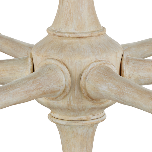 Currey & Company Aleister 43.5" Sandstone 6 Light Chandelier