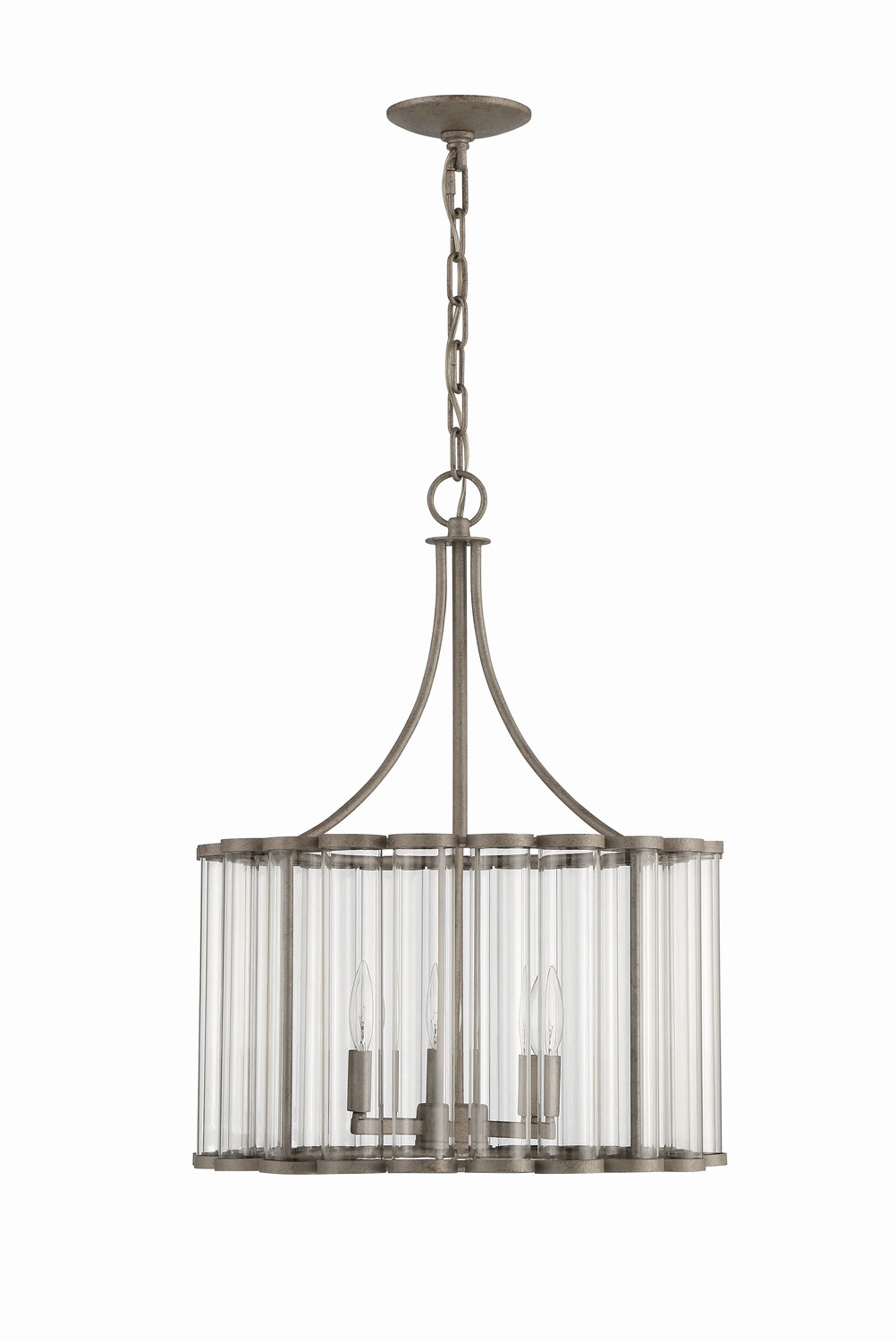 Lumanity Bridgewater 3 Light Glass Statement Chandelier