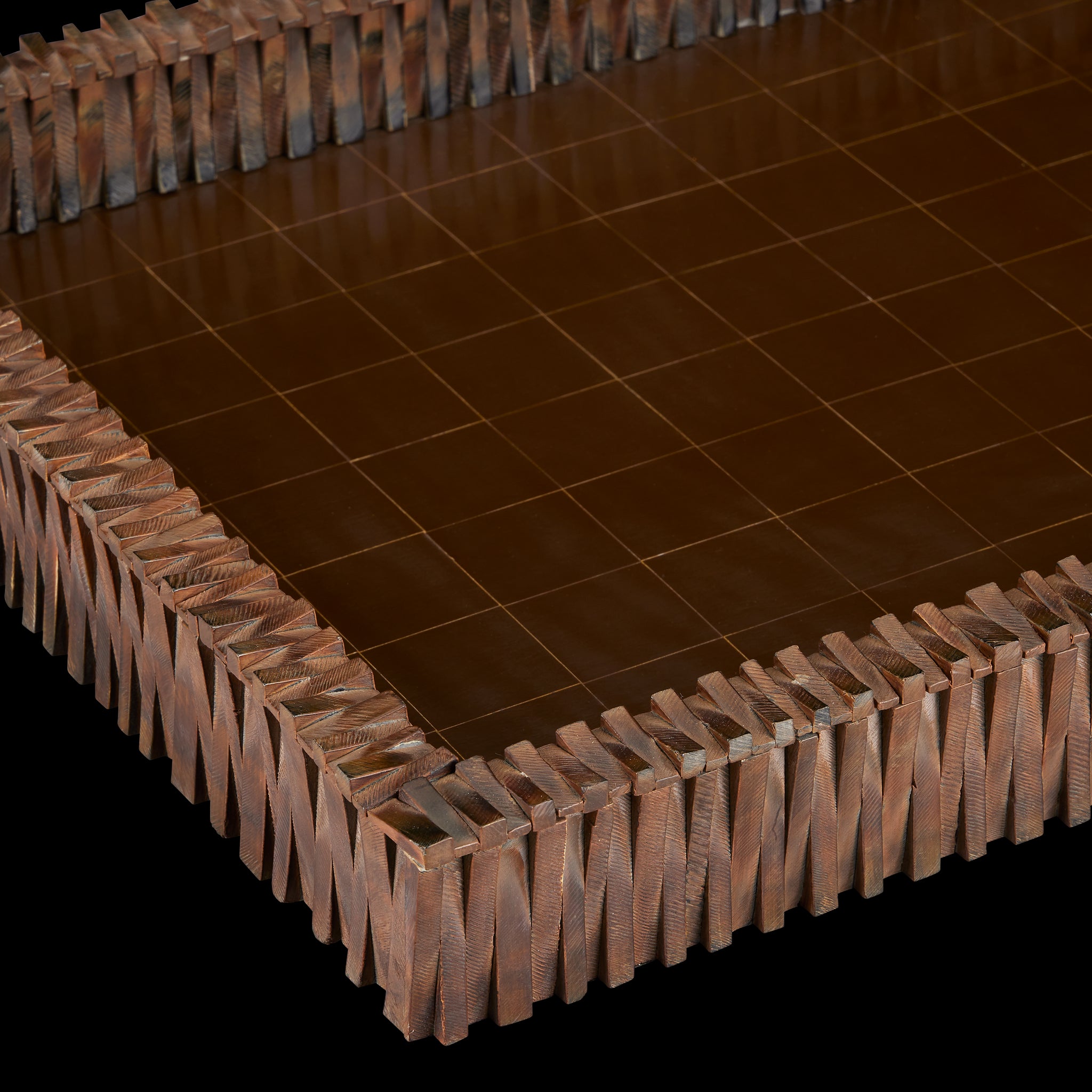 Currey & Company 20.5" Koa Horn Tray