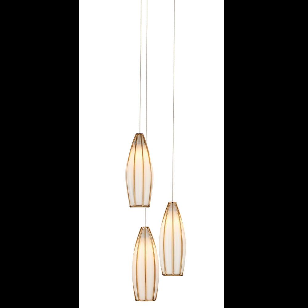 Currey & Company Parish 3 Light Round Multi Drop
