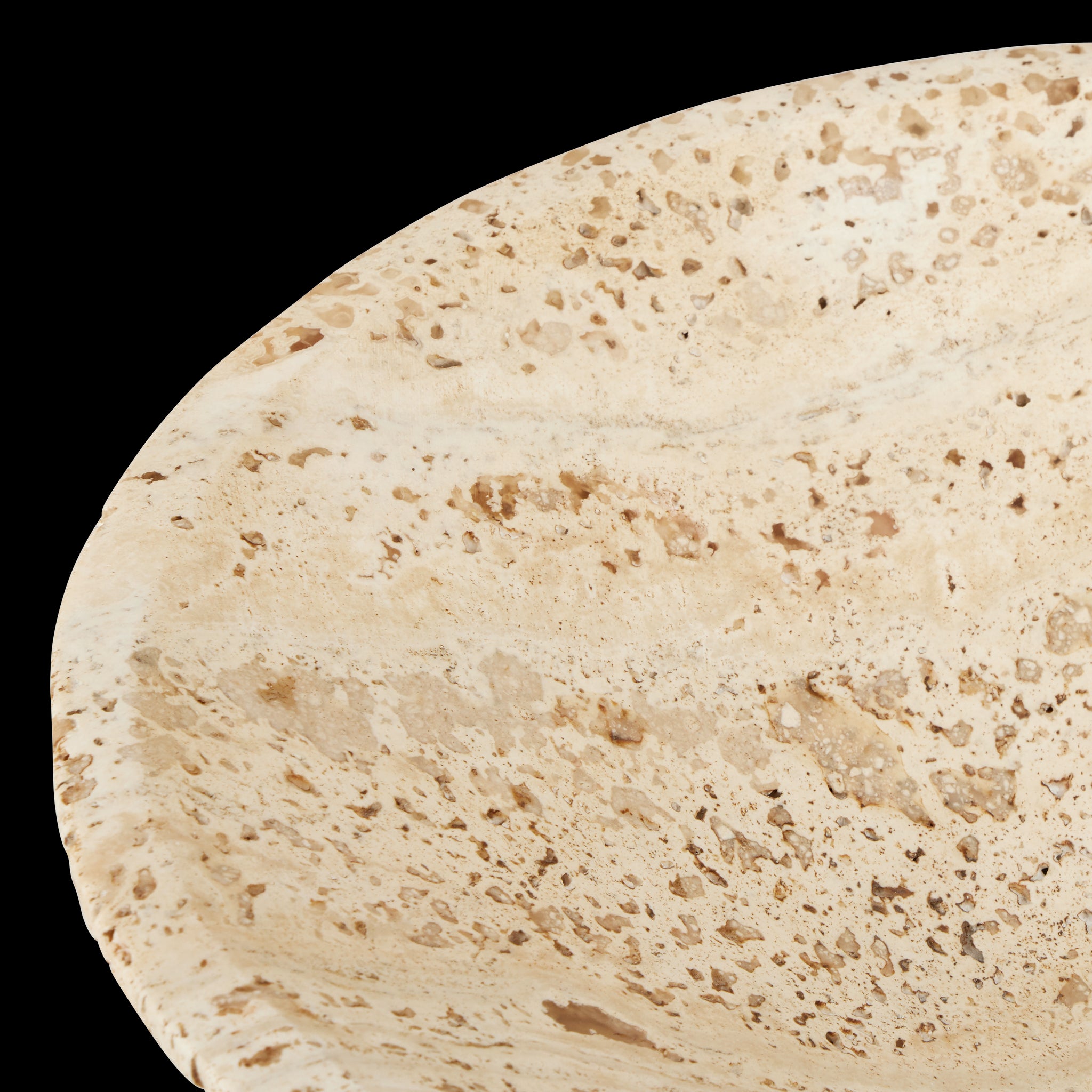 Currey & Company 9.5" Lubo Travertine Small Bowl