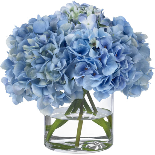 Diane James Home Blue Hydrangea Faux Floral Arrangement