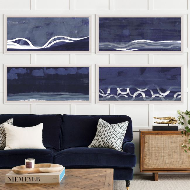 Natural Curiosities Blue Waves Art