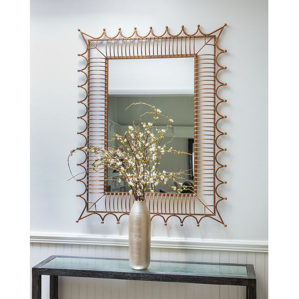 Bunny Williams Rex Wall Mirror in Gold by Mirror Home