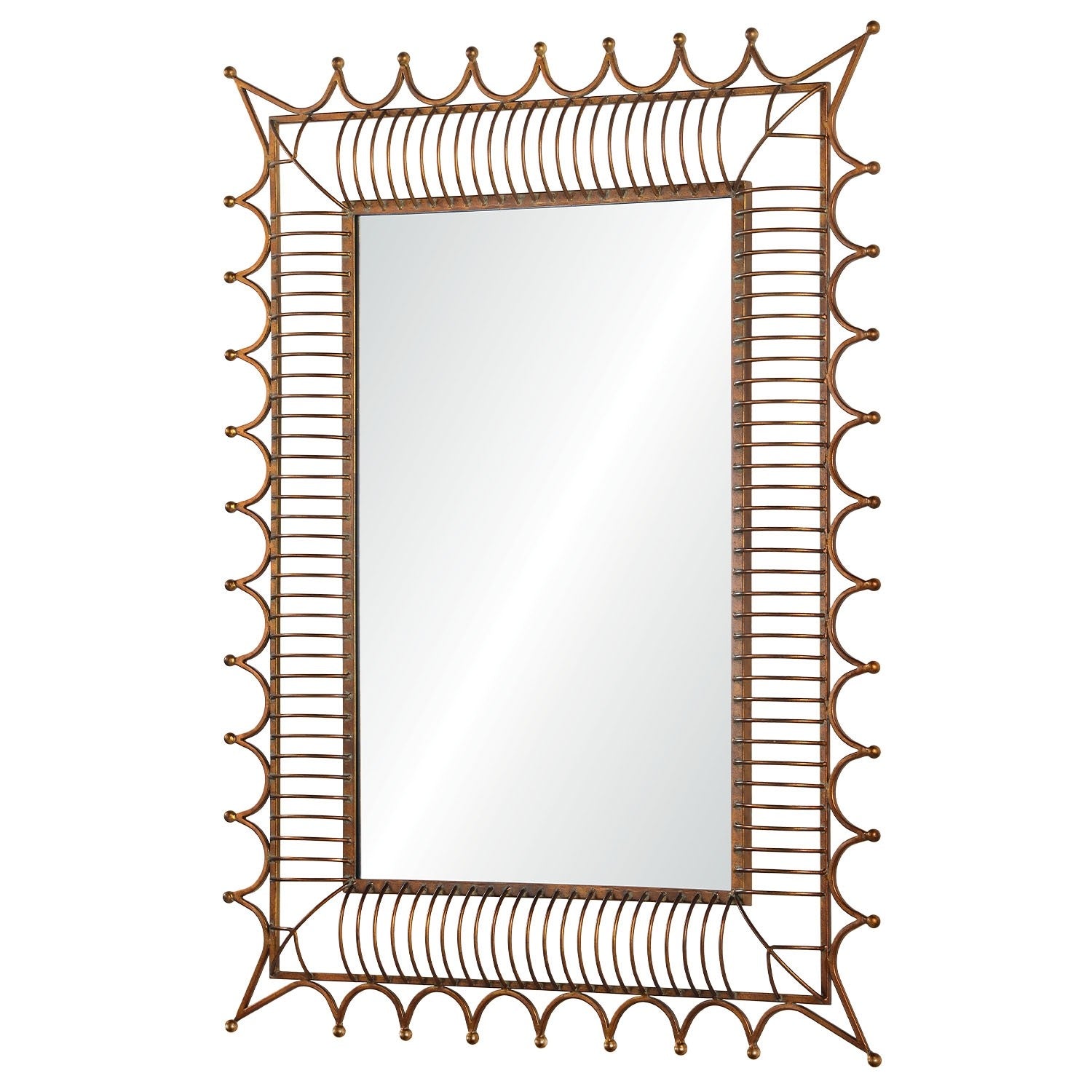Bunny Williams Rex Wall Mirror in Gold by Mirror Home