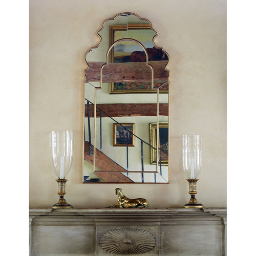 Mirror Home Bunny Williams Distressed Gold Leaf Wall Mirror