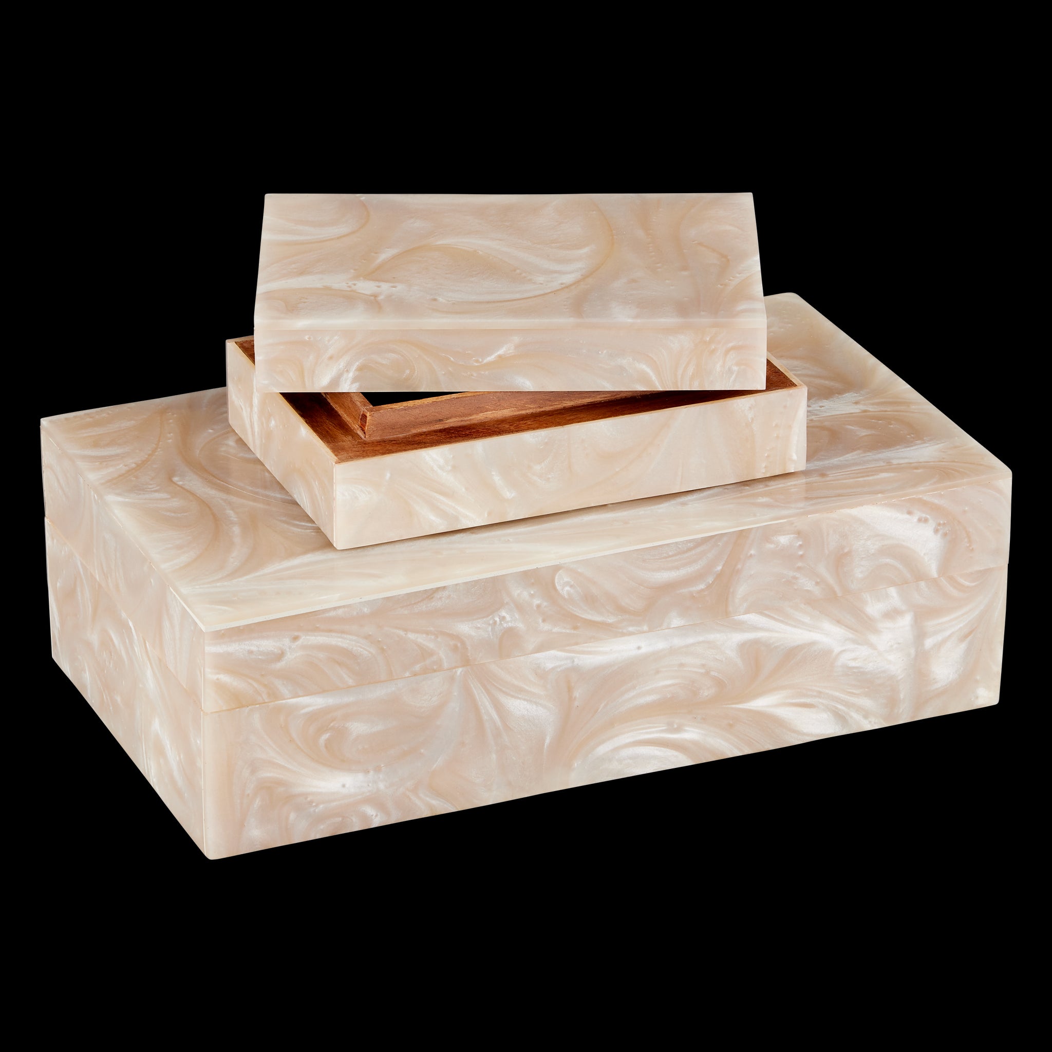 Currey & Company Perlas Swirl Box Set Of 2