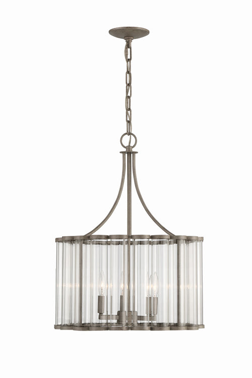 Lumanity Bridgewater 3 Light Glass Statement Chandelier