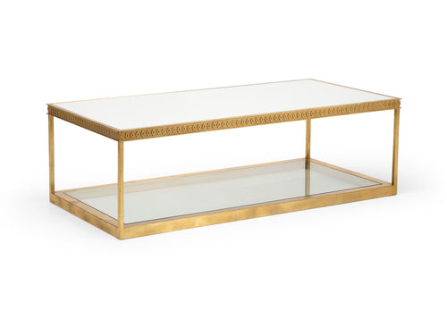 Chelsea House Shayla Copas Cocktail Table in Gold
